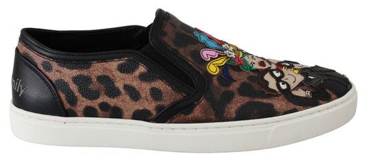 Dolce & Gabbana Leather Leopard #dgfamily Loafers Shoes - Kechiq Concept Boutique