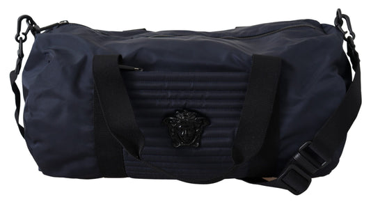 <tc>Versace</tc> Blue Nylon Travel Bag