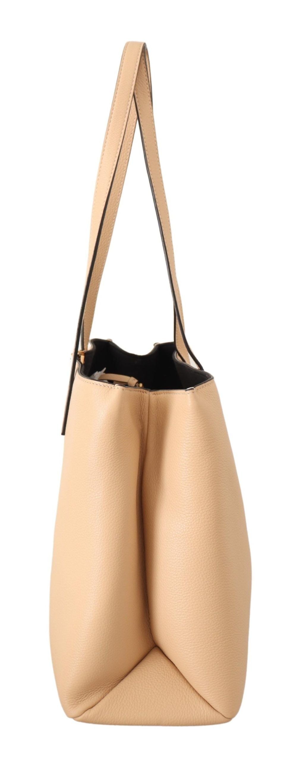 <tc>Versace</tc> Nude Calf Leather Tote Shoulder & Handbag