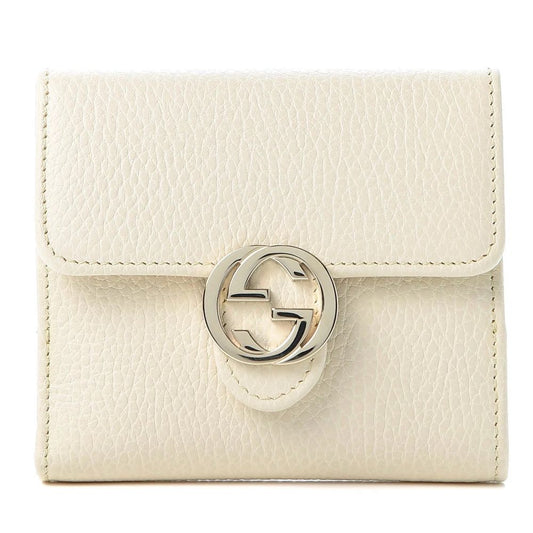 Gucci Elegant Ivory Bifold Leather Wallet for Women