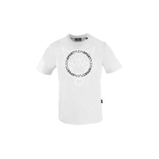 <tc>Plein Sport</tc> White Cotton T-Shirt