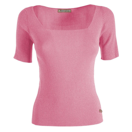 <tc>Yes Zee</tc> Pink Viscose Sweater