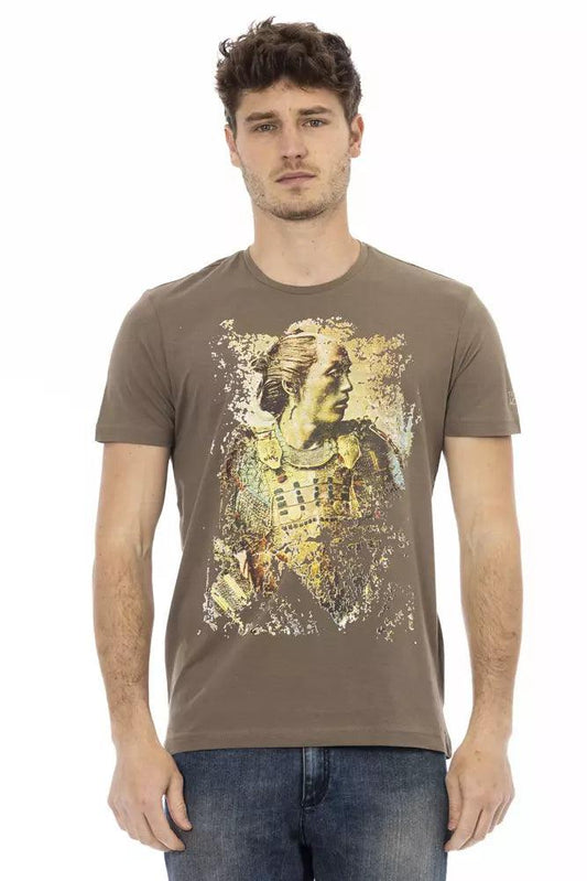 Trussardi Action Brown Cotton T-Shirt - Kechiq Concept Boutique