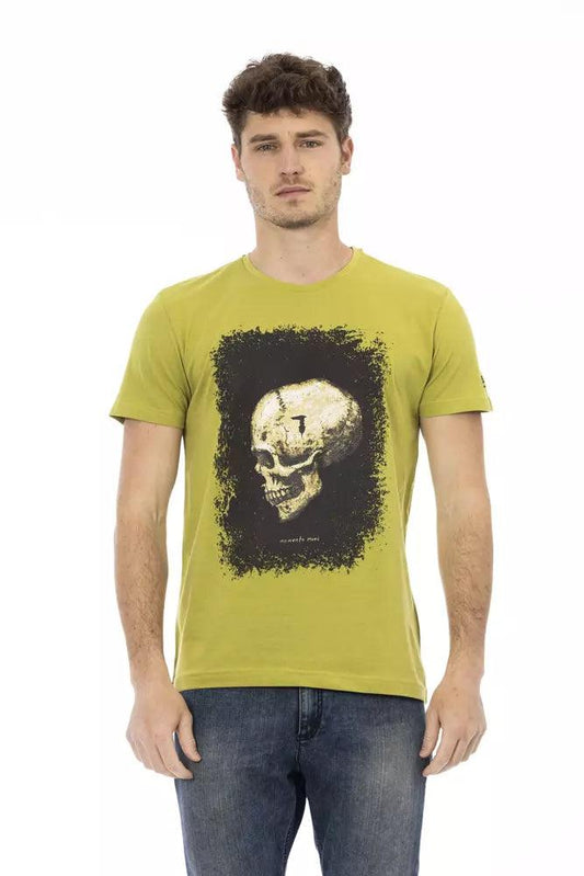 Trussardi Action Green Cotton T-Shirt - Kechiq Concept Boutique