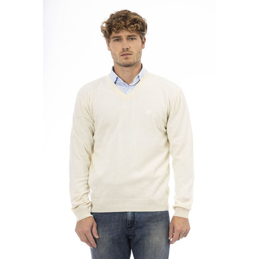 <tc>Sergio Tacchini</tc> White Wool Sweater