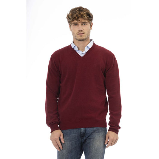 <tc>Sergio Tacchini</tc> Burgundy Wool Sweater