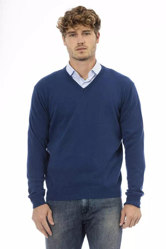 Sergio Tacchini Blue Wool Sweater