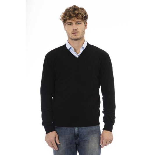<tc>Sergio Tacchini</tc> Black Wool Sweater