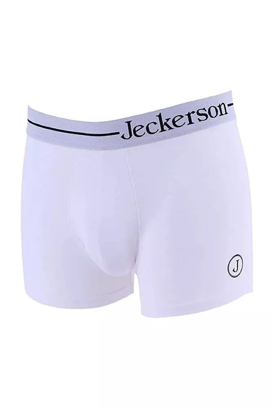 Jeckerson Sleek Monochrome Boxers with Side Logo
