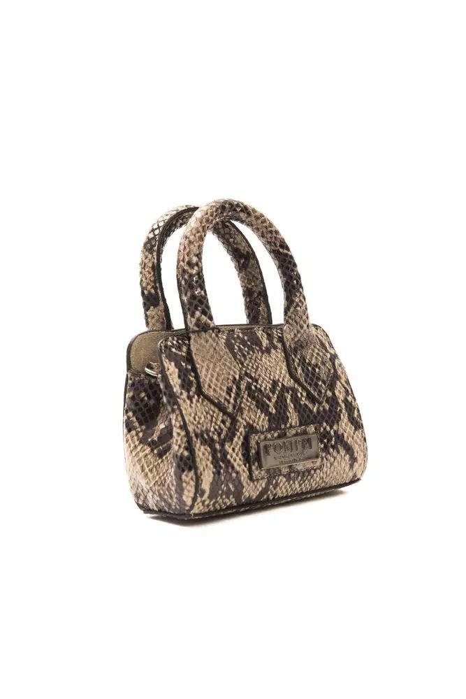 Pompei Donatella Brown Leather Handbag
