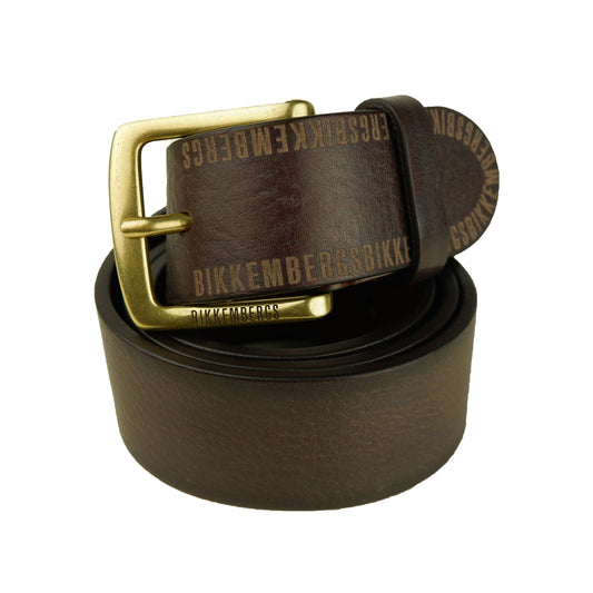 Bikkembergs Brown Leather Belt