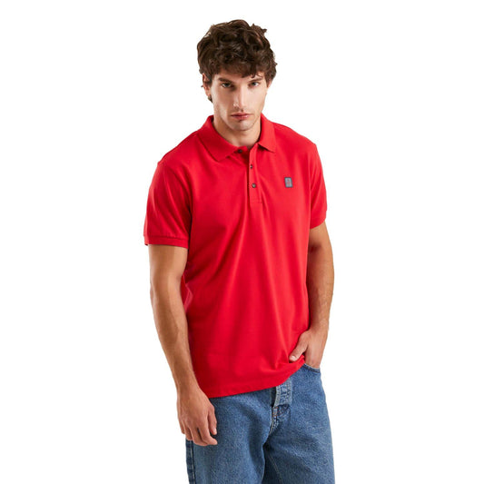 Refrigiwear Classic Red Cotton Polo Shirt
